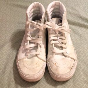 White Old Skool High-top Vans